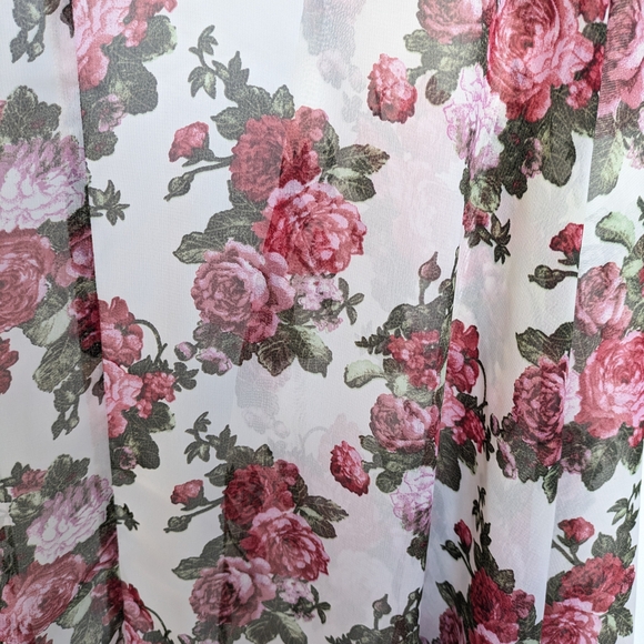 Pink and Green Floral Cardigan - Picture 4 of 4